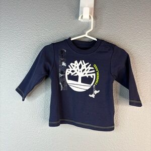Timberland - Blue Organic Cotton Kids Longsleeve